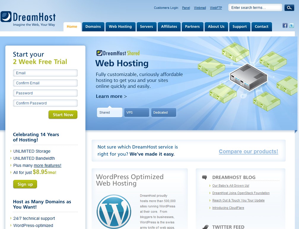 dreamhost dreamhost主机介绍