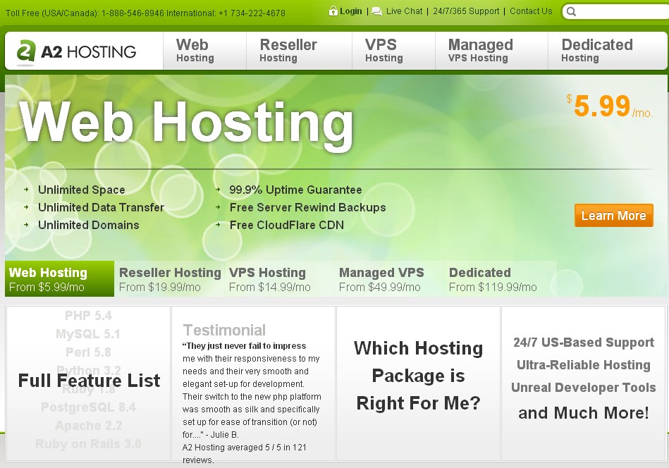 a2hosting a2hosting主机介绍