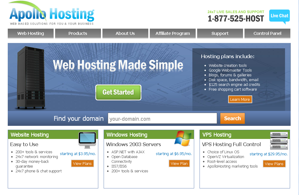 apollohosting ApolloHosting主机介绍