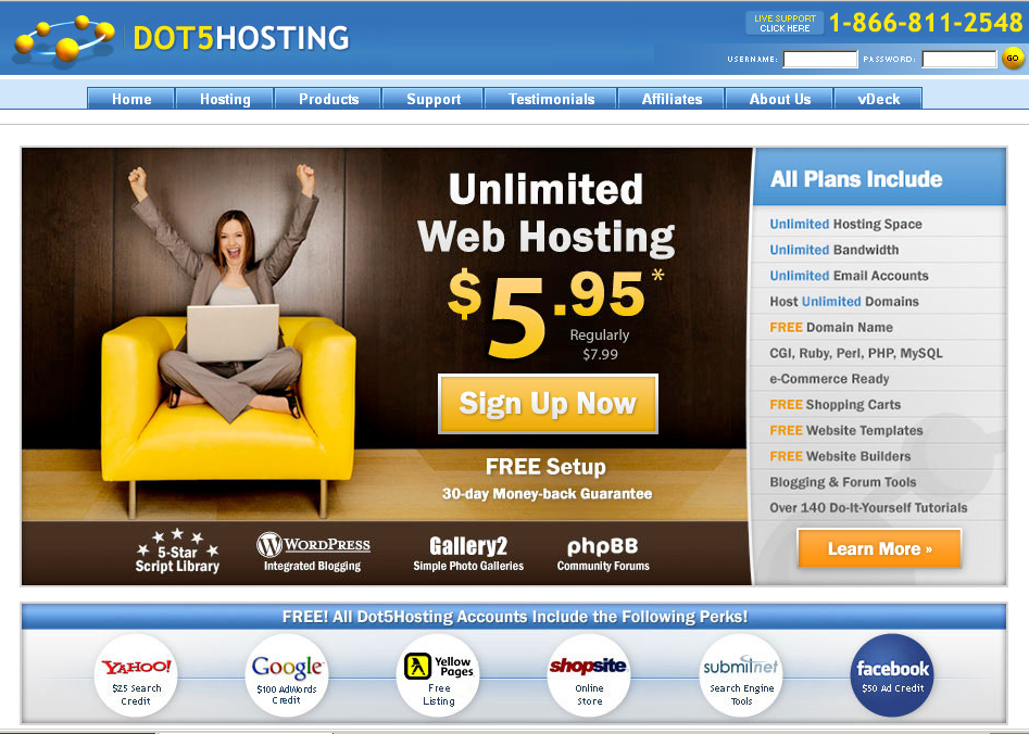 Dot5Hosting Dot5Hosting主机介绍