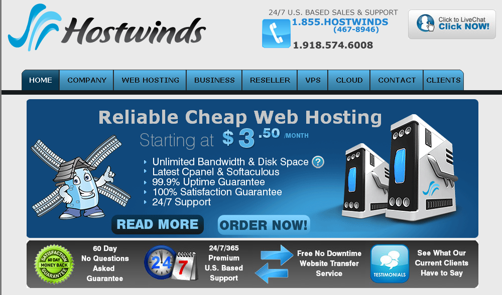 hostwinds hostwinds全部VPS首月免费