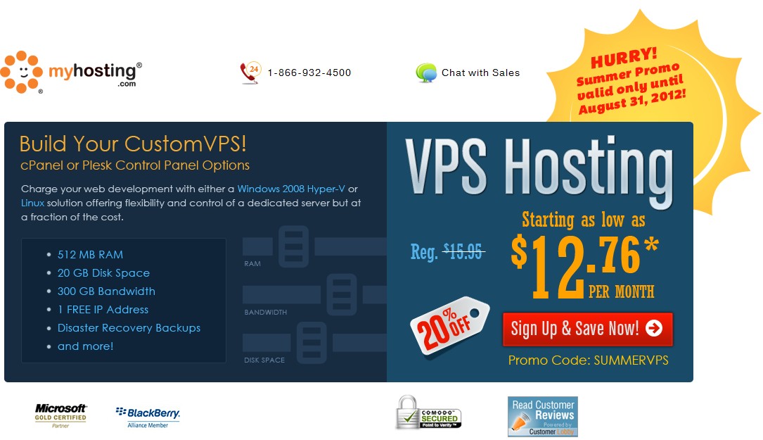 myhosting-VPS8折促销/8核-国外主机测评