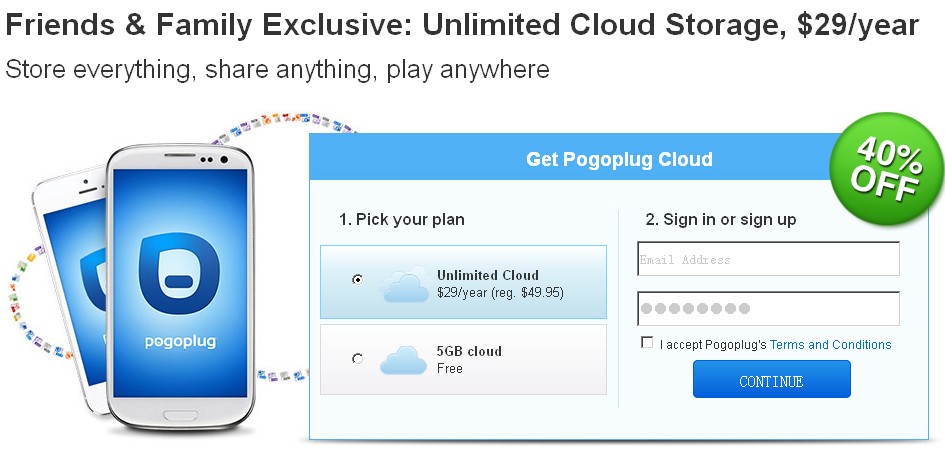 pogoplug-29 Pogoplug促销：29美元/年无限云存储
