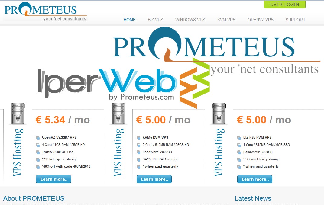 推荐:prometeus-19.5$/季/Xen/1.5g内存/120g硬盘/3T流量/达拉斯