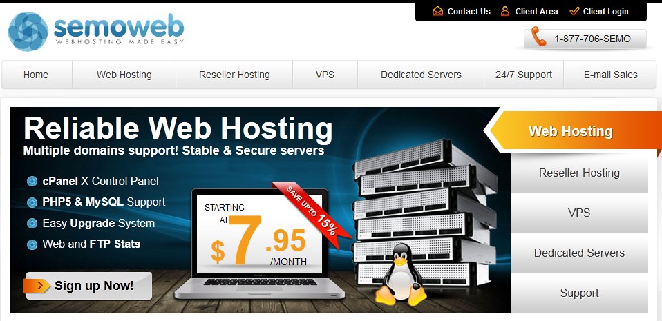 semoweb semoweb-5.99美元/月-2g内存/2.5g vswap/100g硬盘- QuadraNet数据中心
