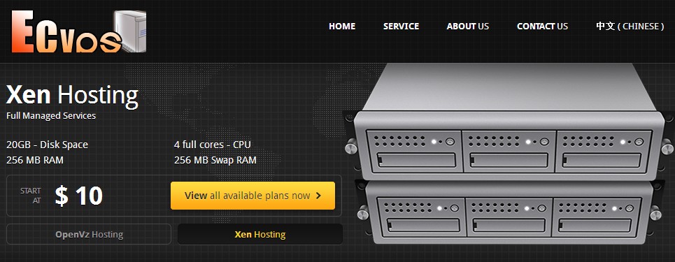 ecvps5.95美元/月512M内存全管理型VPS-国外主机测评