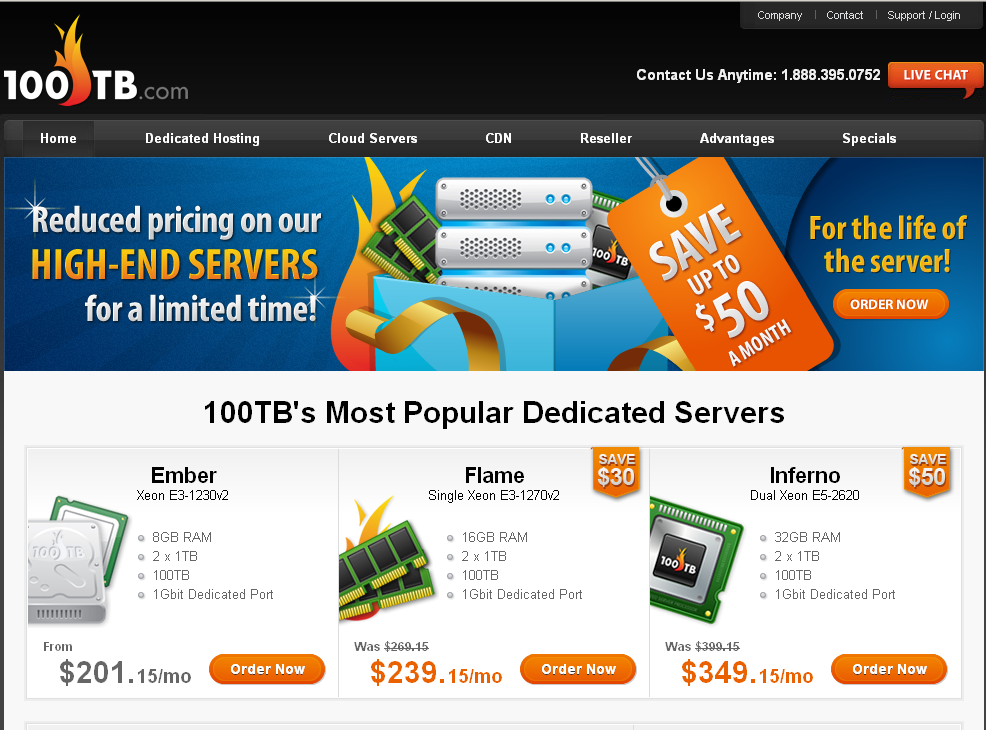 100tb 100tb香港云VPS-376M内存/10G硬盘/1T流量/xen/onapp