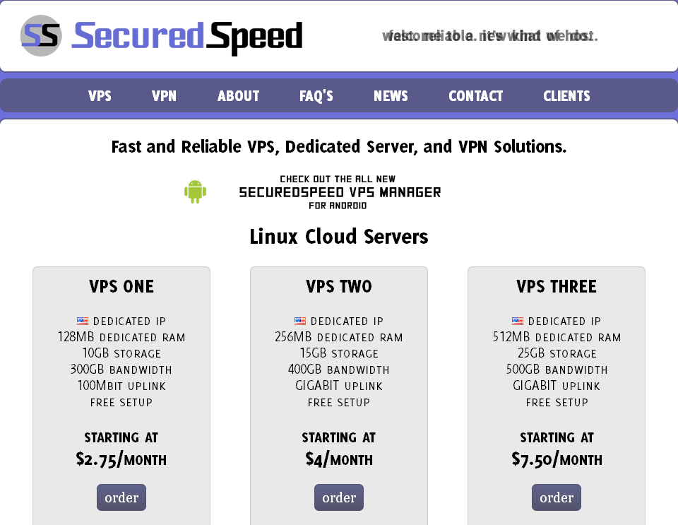 securedspeed-$6/1g内存/35g硬盘/1T流量/G口/洛杉矶QuadraNET-国外主机测评