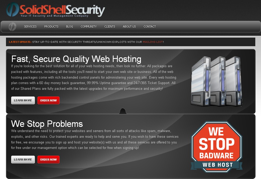 solidshellsecurity-1美元/月VP-N 100G月流量（额外g/0.01美元）-国外主机测评