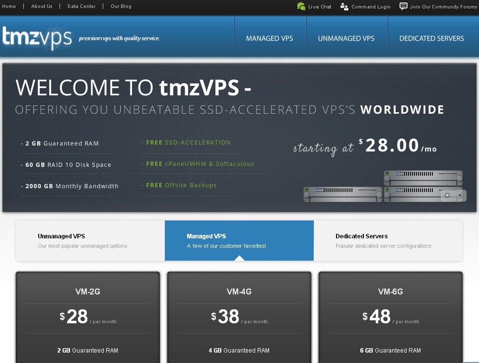 tmzvps tmzvps-1g内存/30gSSD/G口/洛杉矶/月付7刀