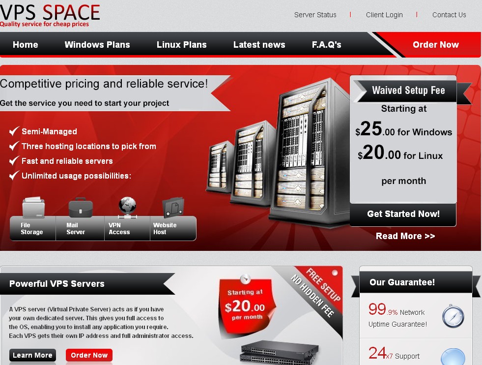 vpsspace-1g内存/70g硬盘/G口/windows/月付10美元-国外主机测评