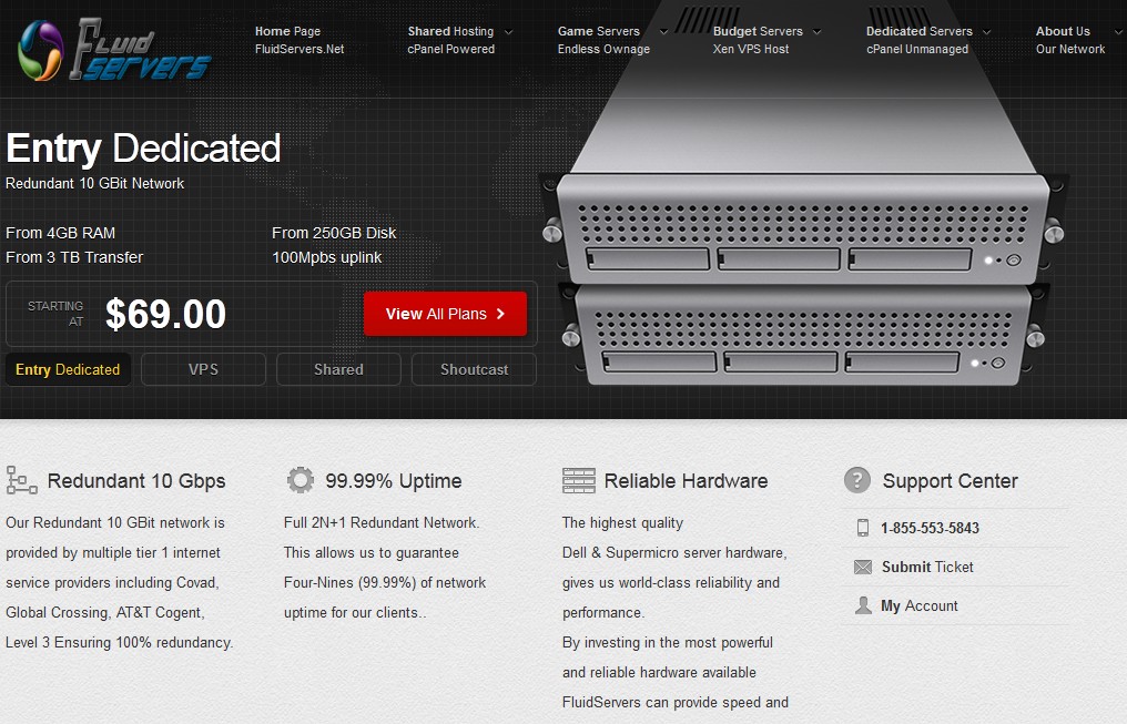 fluidservers-512m内存(xen)/25g硬盘/350g流量/月付8刀-国外主机测评