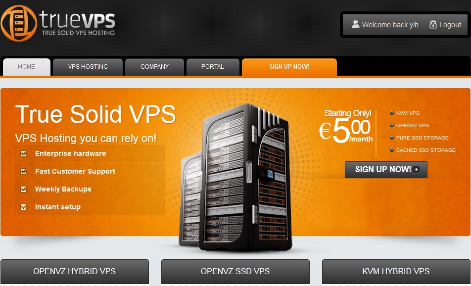 truevps truevps-VPS全部5折/ openvz/kvm/ssd