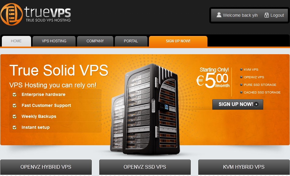 truevps-VPS全部5折/ openvz/kvm/ssd-国外主机测评