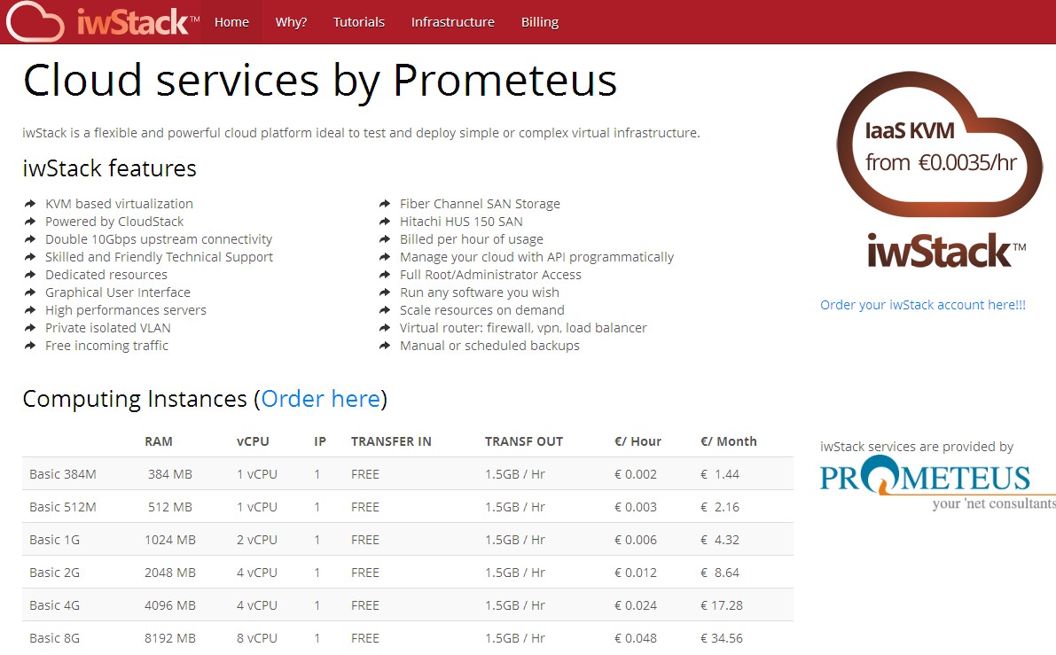prometeus旗下iwstack云正式上线运营-国外主机测评