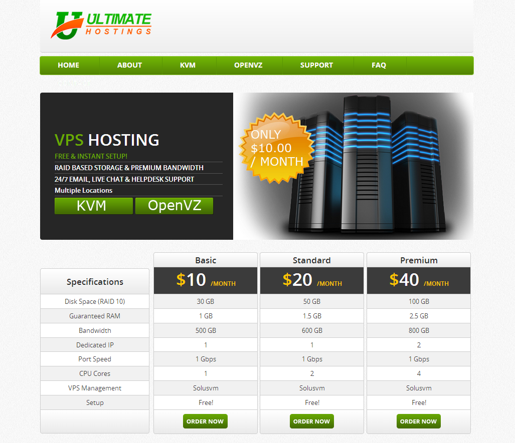 ultimatehostings-7$/KVM/2g内存/75g硬盘/2IP/1T流量-国外主机测评