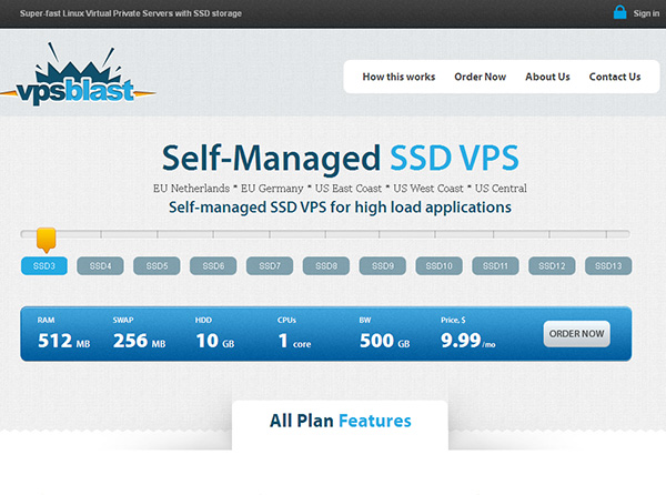 VPSBlast[搬瓦工]-$6.99/512m内存/256mvswap/10gSSD/500g流量/6数据中心-国外主机测评