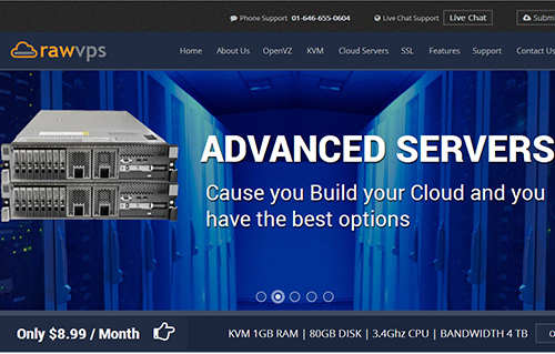 rawvps rawvps-$4.99/Kvm/384m内存/50g硬盘/1T流量/windows