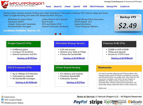 securedragon-VPS年付7.49美元起步,8数据中心-国外主机测评