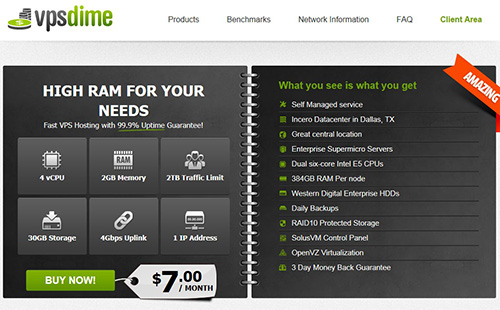 vpsdime-7美元/年付/512m内存/7gSSD/2T流量-国外主机测评