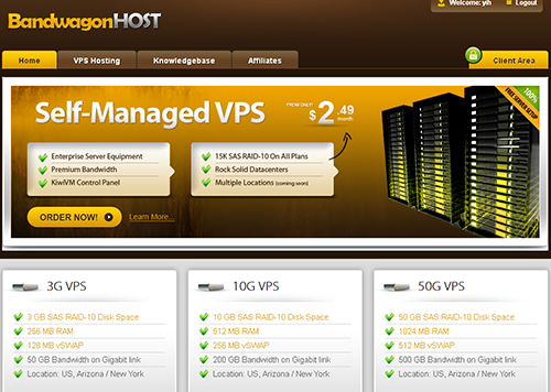 bandwagonhost-新增洛杉矶机房,VPS年付3.99美元,4机房-国外主机测评