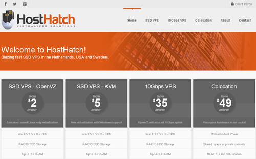 hosthatch-$14/年/128M内存/10gSSD/500G流量/免费SSL/瑞典-国外主机测评