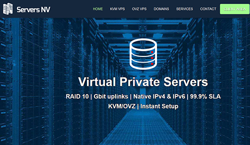 ServersNV-$5/KVM/1g内存/55g硬盘/1.25T流量/G口/英国-国外主机测评