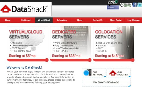 datashack-$4/Xen/512m内存/20gSSD/1T流量/堪萨斯-国外主机测评