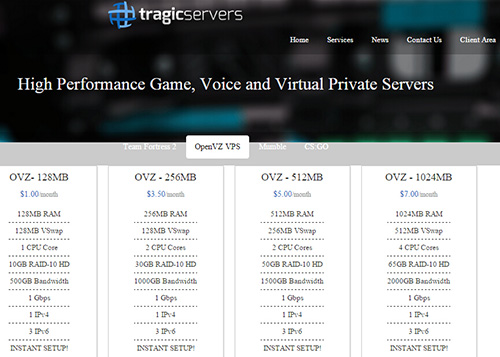 TragicServers-年付21刀/1g内存/512swap/4核/65g硬盘/2T流量-国外主机测评