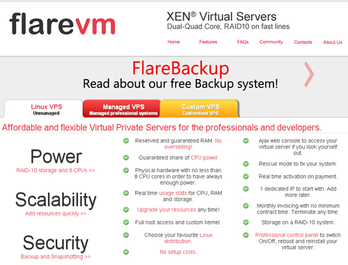 flarevm-2.99欧/Xen/512m内存/25GSSD/100M不限量-国外主机测评