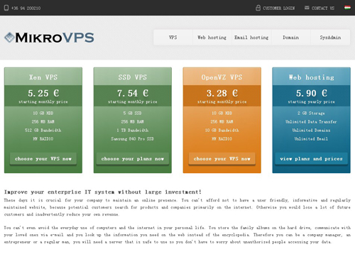 MikroVPS-3.44欧/Xen/512内存/2核/25G硬盘/1.5T流量-国外主机测评