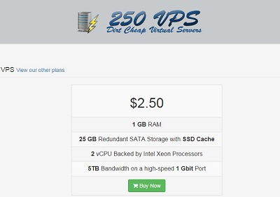 250vps-$2.12/1g内存/25g硬盘/2CPU/5T流量/G口/凤凰城/DDOS保护-国外主机测评