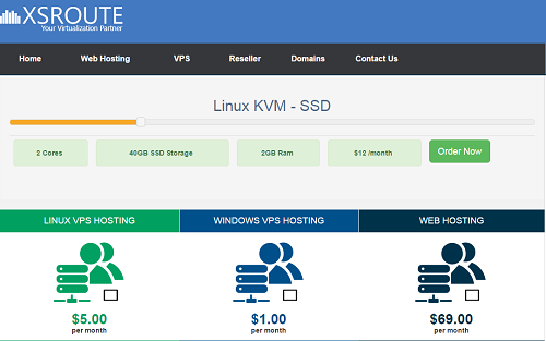 XSroute-$6.5/KVM/Windows/1g内存/2CPU/25gSSD/1T流量-国外主机测评