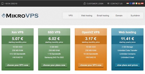 MikroVPS-3.45欧/Xen/512m内存/25g硬盘/1.5T流量/10G端口-国外主机测评