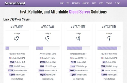 推荐：securedspeed-$3.5/1g内存/35gSSD/1T流量/G口/洛杉矶/QuadraNET-国外主机测评