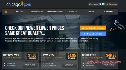 chicagovps-VPS全场4折/服务器全场6.5折/年付低至4.8美元
