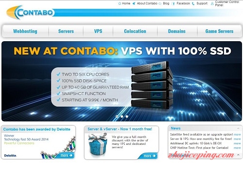contabo-7.99欧/6g内存/500g硬盘/100m不限量/Windows-国外主机测评