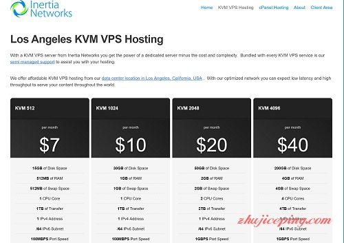 inertianetworks-30美元/年付/Kvm/512m内存/15g硬盘/1T流量/洛杉矶-国外主机测评