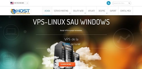 外贸仿牌VPS/无版权VPS-hostsolutions，罗马尼亚VPS，月付2欧元-国外主机测评