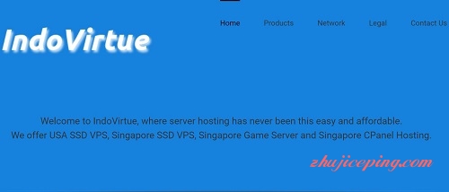 indovirtue-7美元/新加坡/512M内存/10gSSD/400g流量，网络不错！-国外主机测评