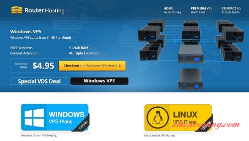 routerhosting-$4.95/windows vps/512m内存/30g硬盘/1T流量/洛杉矶-国外主机测评