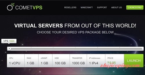 cometvps-2.5美元/VPS/1g内存/100g硬盘/1T流量/芝加哥/纽约-国外主机测评