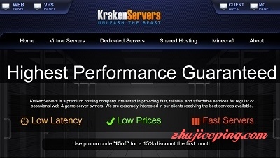 krakenservers-便宜KVM VPS，1G内存年付仅需15美元，免费Windows