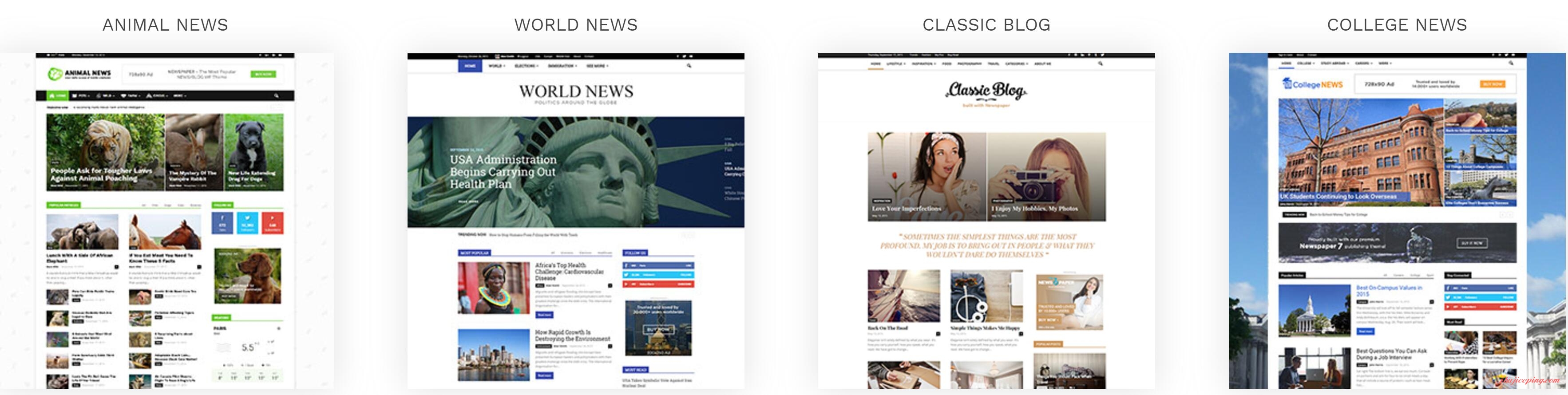 n9 wordpress主题推荐（1）：newspaper，1个通杀40个，上百种组合，万能建站主题