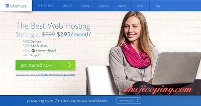 bluehost #推荐# bluehost -4.5折/虚拟主机/送域名一个/不限建站，大牌经典主机
