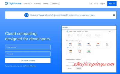 digitalocean digitalocean - 免费250G存储空间，可当网盘使用（上传、下载、外链）