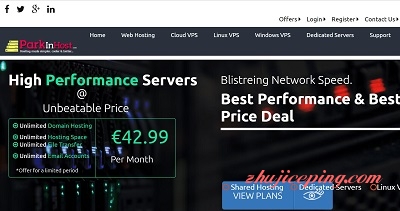 parkinhost parkinhost - 俄罗斯，无版权，抗投诉VPS+服务器，不限流量