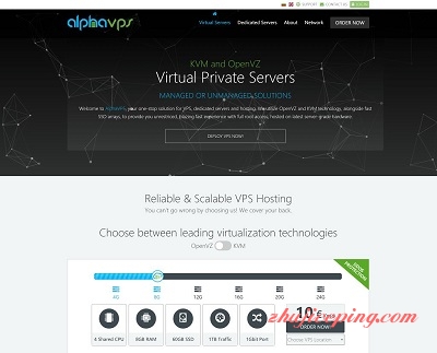 alphavps：1g内存VPS年付€12起，洛杉矶等5个可选机房-国外主机测评