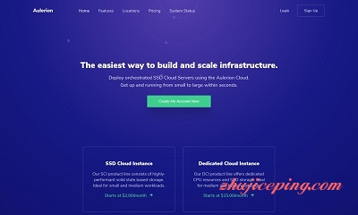 aulerion：$2.5/月，512M内存/6机房/KVM/自定义ISO/按小时计费-国外主机测评
