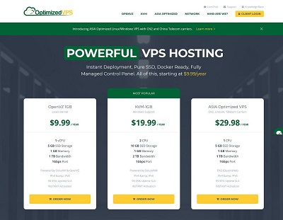 optimizedvps：$10/年，2G内存VPS，可选：CN2网络+不限换IP次数-国外主机测评
